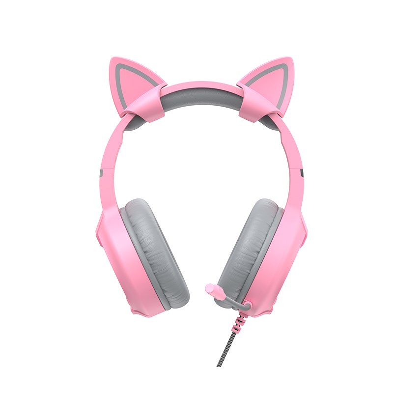 "Buy Online  Havit Cat HV-H225D / Corded Headset - Pink Recorders"
