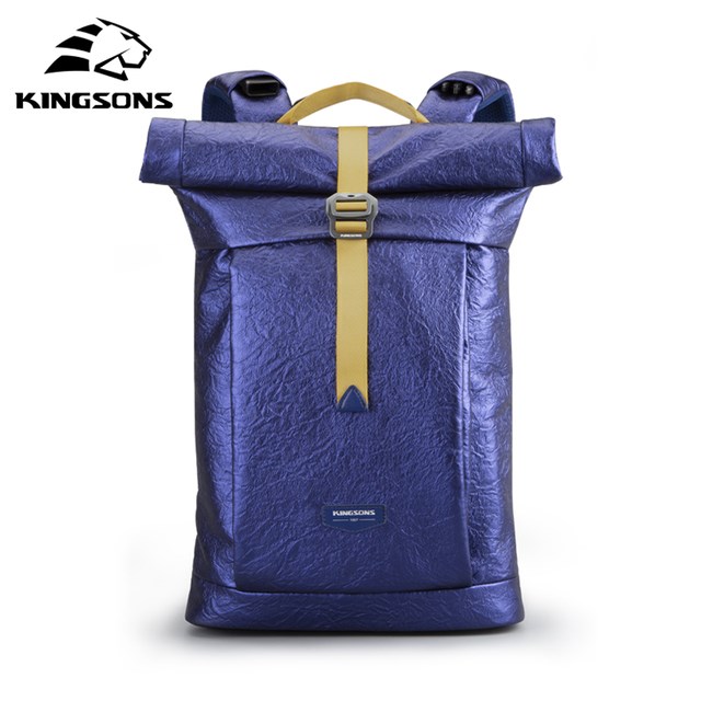 "Buy Online  Kingsons Fashion Notebook Backpack 14 inch Laptop Computer Bag 2021 New Street Trend Men Women Backpack Boys Girls School Bags Accessories"