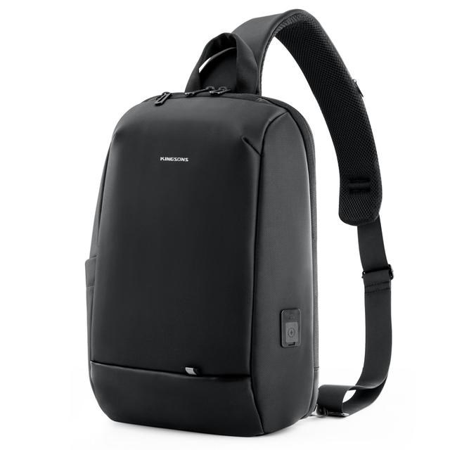 "Buy Online  Kingsons Single Shoulder Backpack Men Women Small Backpack Waterproof Laptop Bag 14.1 inch School Bags for University Boys Girls Accessories"