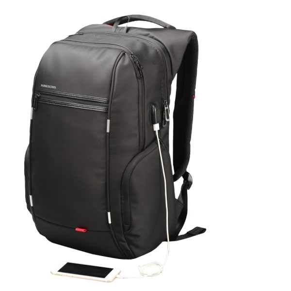 "Buy Online  Kingsons KS3143W-B Smart Backpack 15.6 inch With USB Port - Black Accessories"