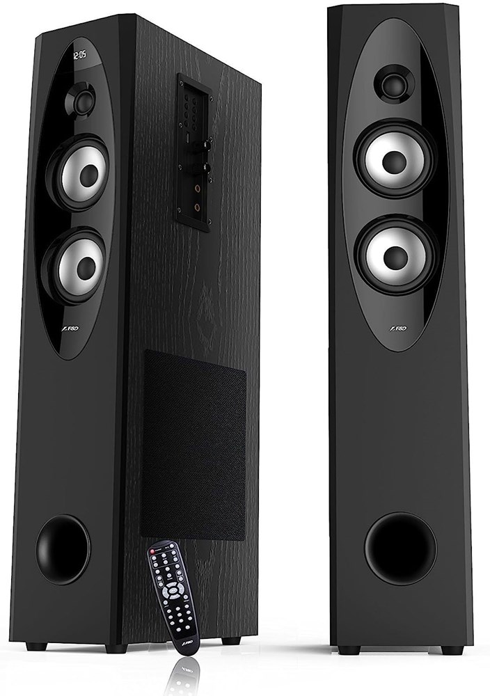 "Buy Online  F&D T-60X Pro Peak Power 280 W Bluetooth Tower Speaker  (Black| 2.0 Channel) Audio and Video"