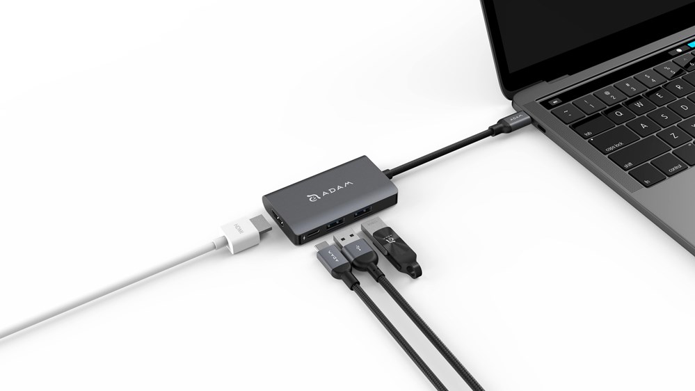"Buy Online  Adam Elements CASA A01m USB Type-C HDMI 4 in 1 Hub - Grey Accessories"