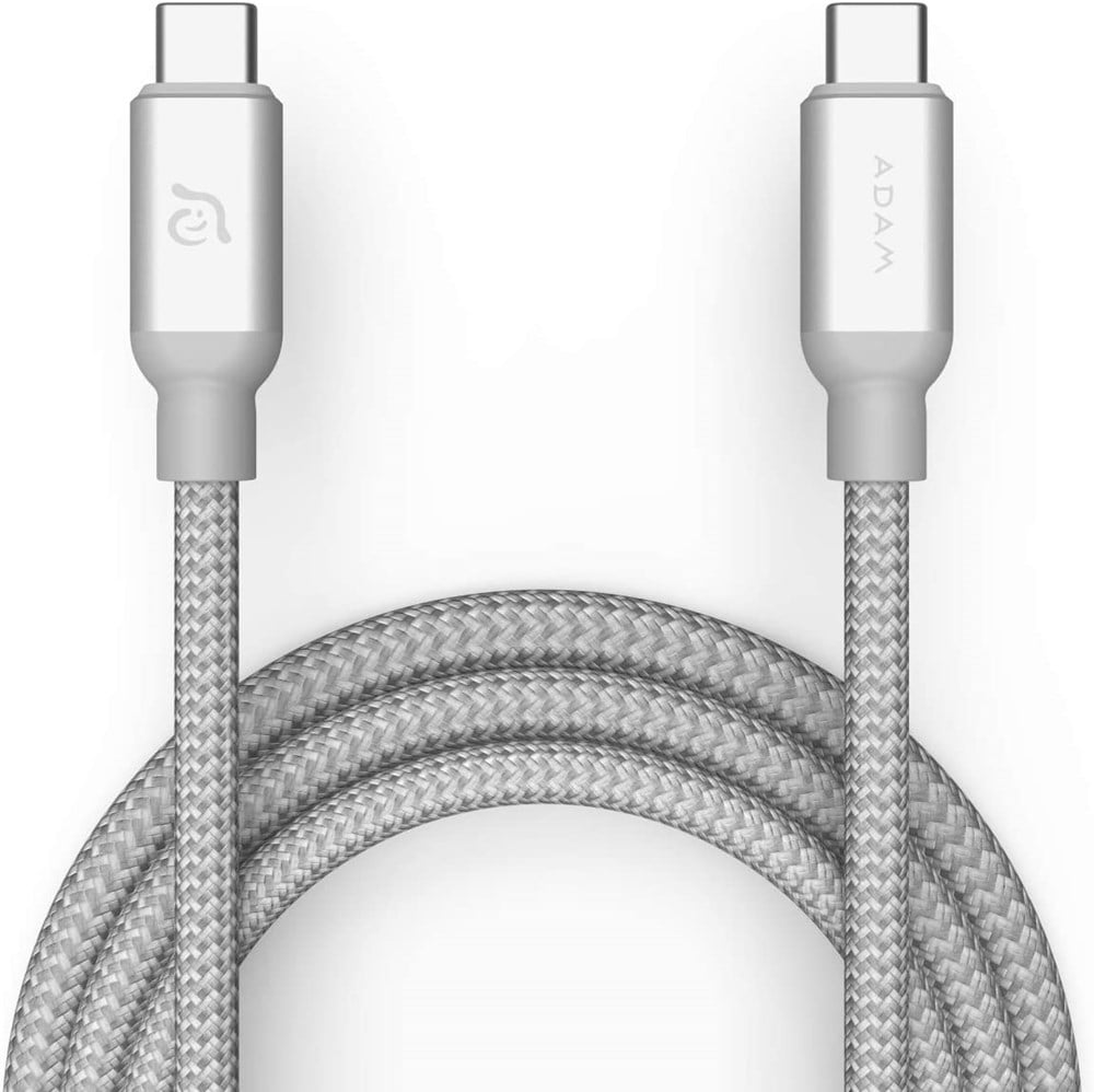 "Buy Online  Adam Elements CASA C200 USB-C to USB-C 100W Charging Cable Silver Accessories"