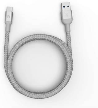 Adam Elements CASA M100+ USB3.1 Gen2 USB-C to USB-A Cable - Silver