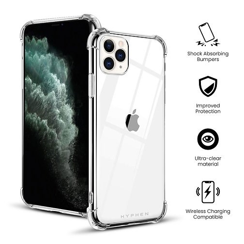 "Buy Online  HYPHEN Clear Drop Protection Case iPhone 11 Pro Max Mobile Accessories"
