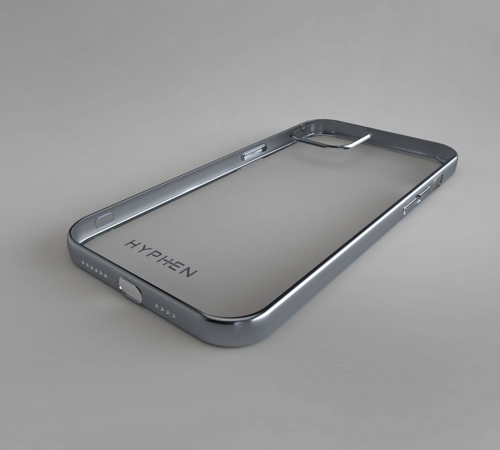 "Buy Online  HYPHEN Frame Case-Silver-iPhone 12 I 12 Pro-HPC-FXII619170 Mobile Accessories"