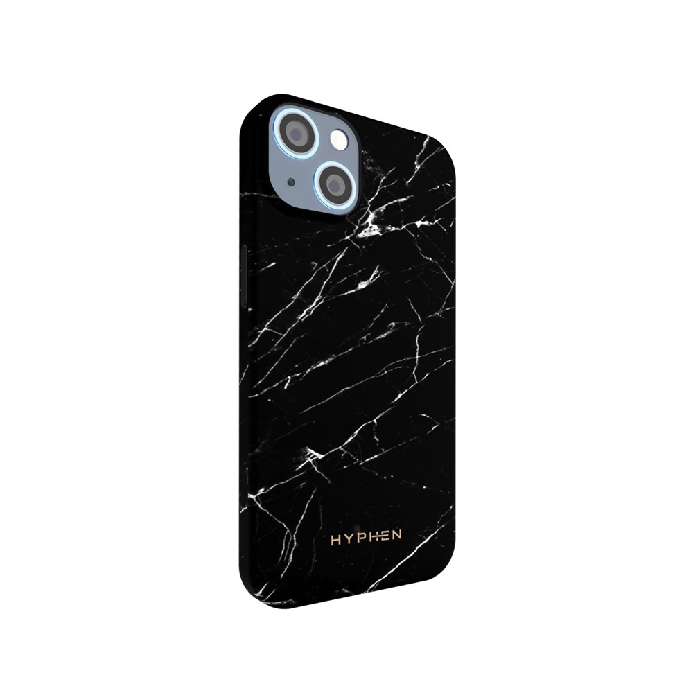 "Buy Online  HYPHEN LUXE Marble Case-Black-iPhone 13 Mini-HPC-M13BK545548 Mobile Accessories"