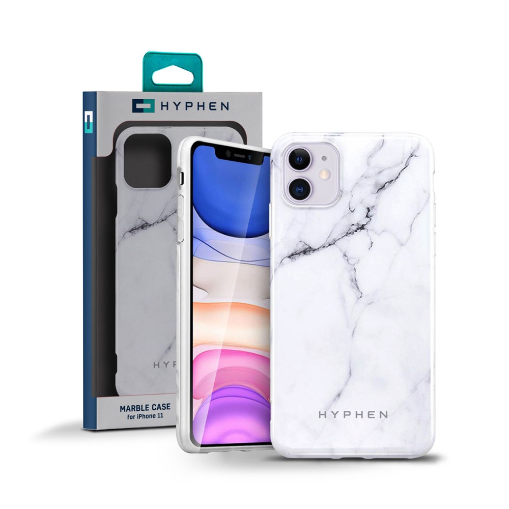 "Buy Online  HYPHEN Marble Case-White iPhone 11-HPC-MXI612316 Mobile Accessories"