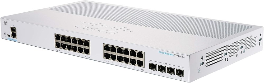 "Buy Online  CISCO SB 24-PORT MANAGED WITH 4 SFP SWITCH CSCBS350-24T-4G-UK Networking"