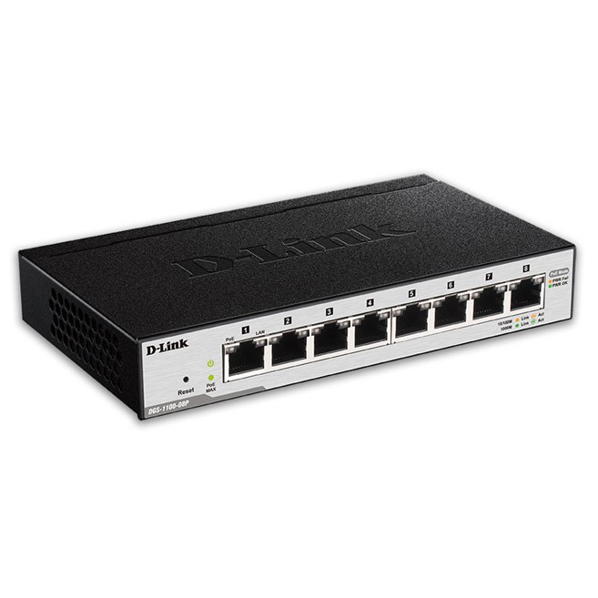"Buy Online  D-Link| 8-Port Gigabit PoE Smart Managed Switch| DGS-1100-08P Networking"