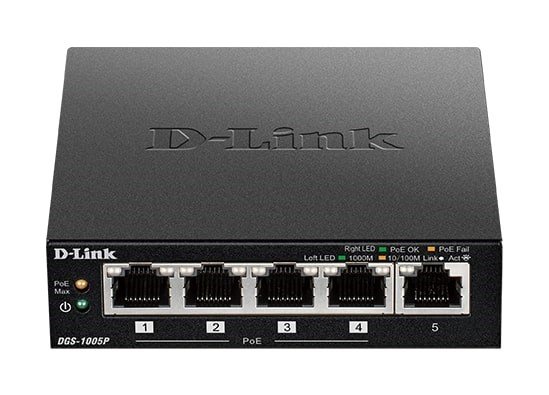 "Buy Online  D-LINK GIGABIT 5-PORT POE SWITCH DLDGS-1005P Networking"