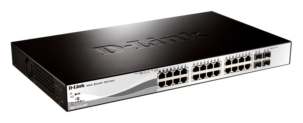 "Buy Online  D-LINK 24-PORT GIGA POE SWITCH DLDGS-1210-28P Networking"