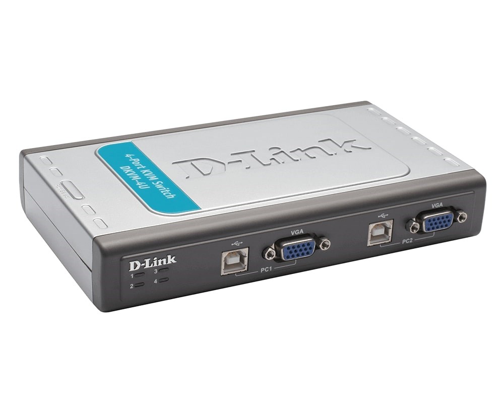 "Buy Online  D-LINK 4-PORT USB KVM SWITCH DLDKVM-4U Networking"