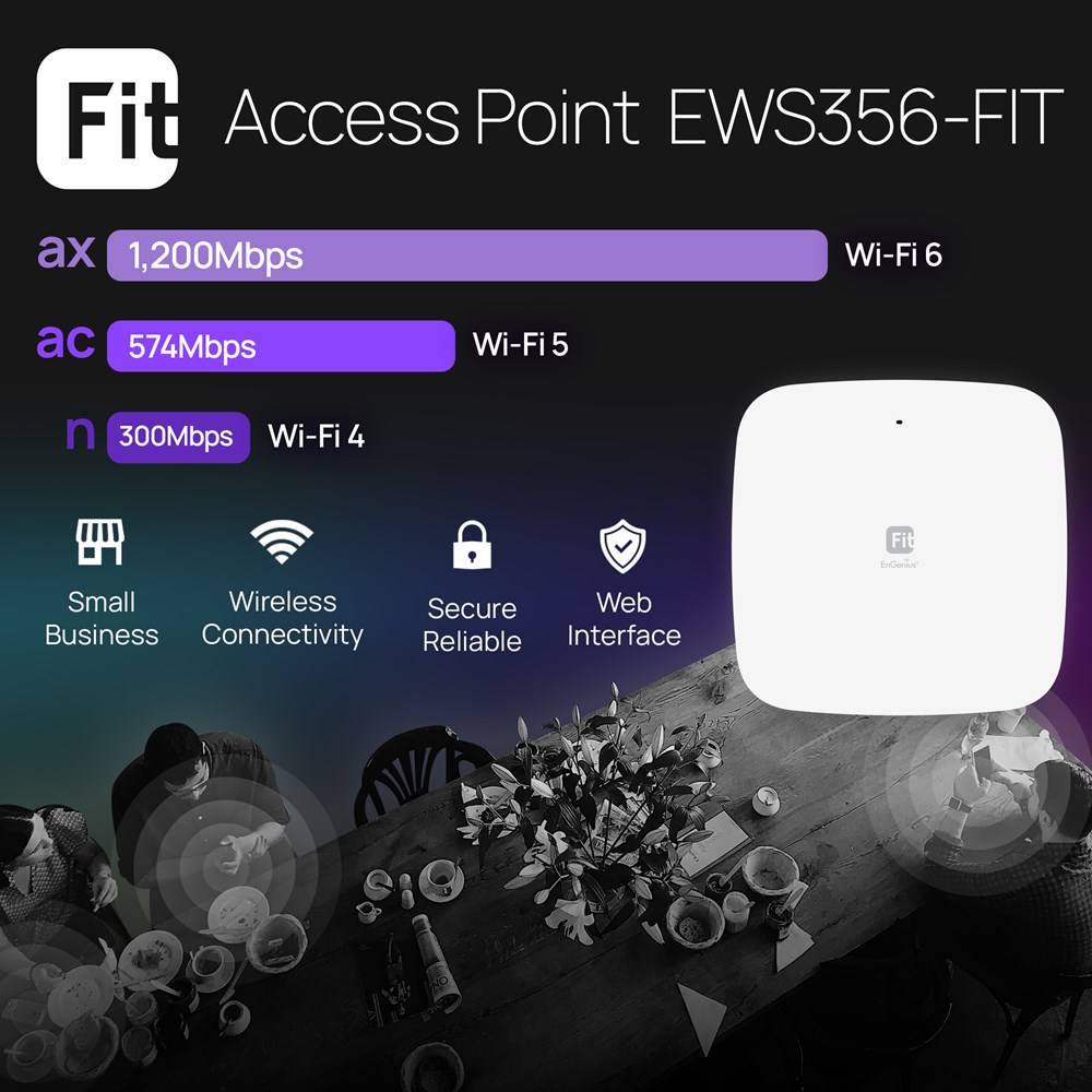 "Buy Online  ENGENIUS FIR WIFI 6 AP EN-EWS356-FIT Networking"