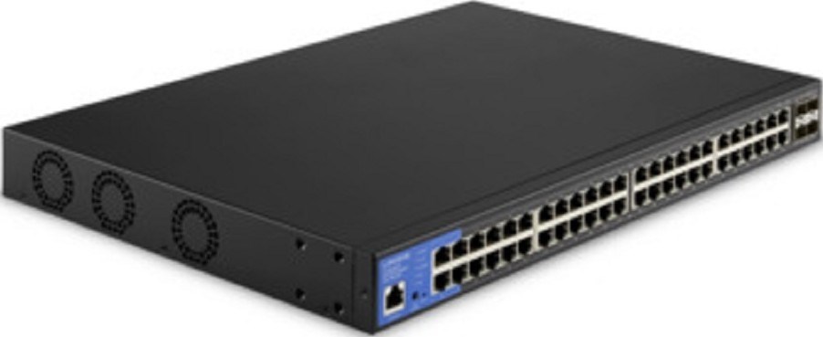 "Buy Online  LINKSYS 48-PORT GE-MANAGED WITH 4-10G SFP SWITCH -LSLGS352MPC Networking"