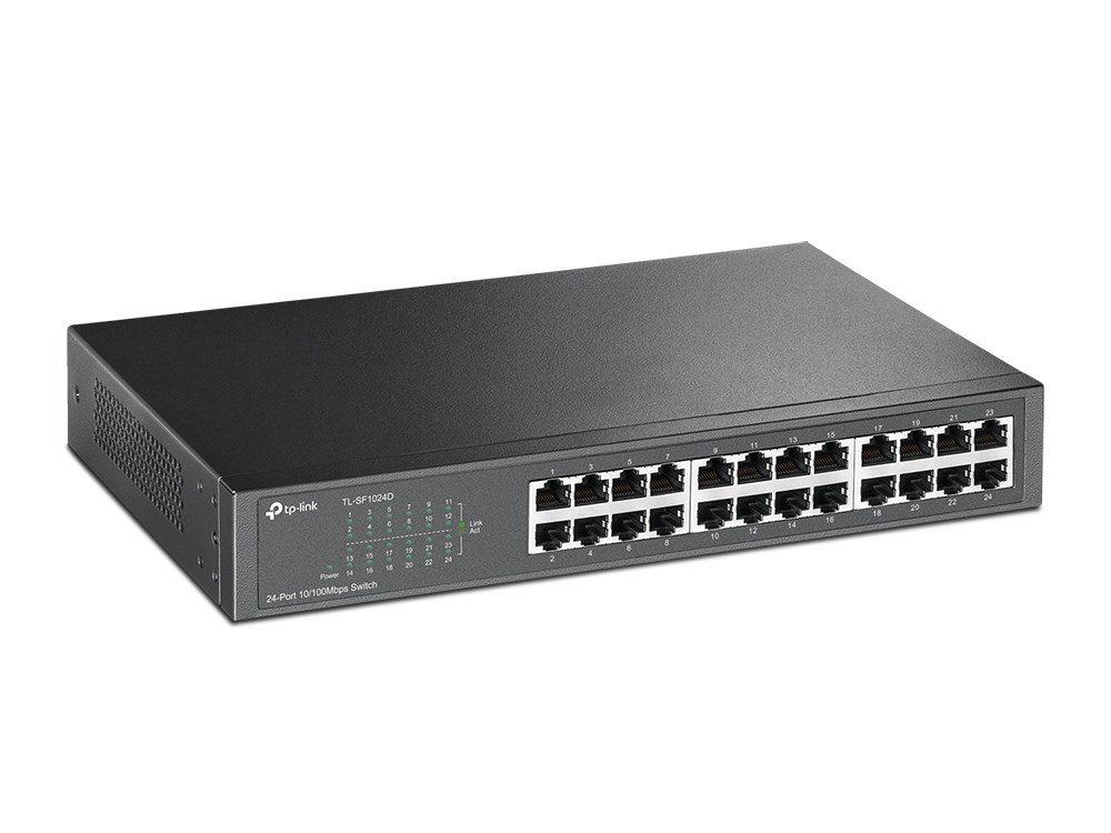 "Buy Online  TP-Link 24-port 10/100Mbps Desktop/Rackmount Switch TL-SF1024D Networking"
