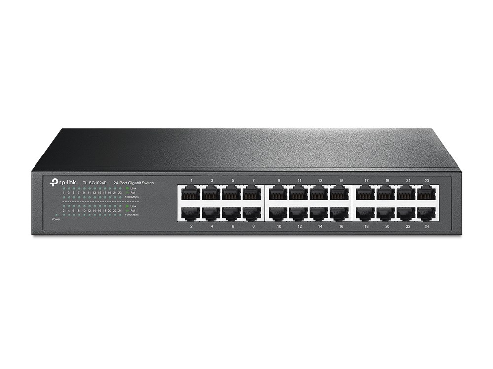 "Buy Online  TP-Link 24-Port Gigabit Desktop/Rackmount Switch TL-SG1024D Networking"