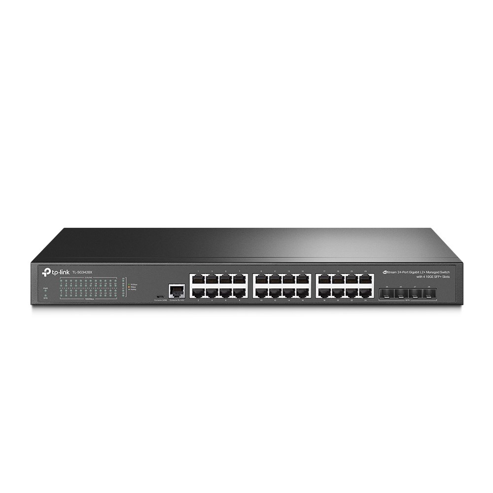 "Buy Online  TP-Link JetStream 24-Port Gigabit L2 Plus Managed Switch with 4 10GE SFP Plus Slots TL-SG3428X Networking"