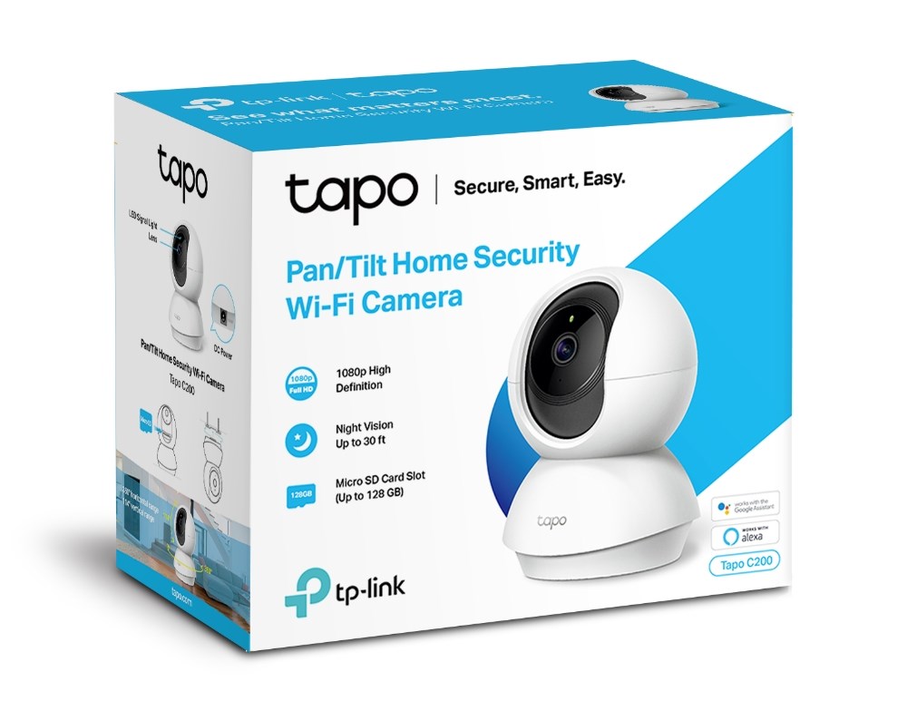 "Buy Online  TP-Link Pan/Tilt Home Security Wi-Fi Camera-TL-TAPO C200 Smart Home & Security"