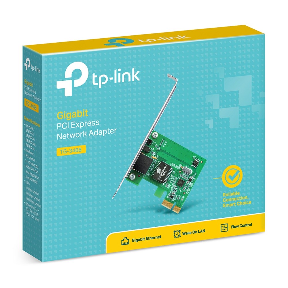 "Buy Online  TP-Link Gigabit PCI Express Network Adapter-TLTG-3468 Networking"