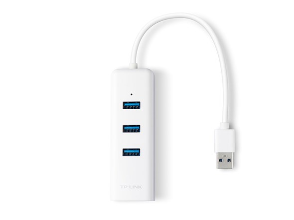 "Buy Online  TP-Link USB 3.0 3-Port Hub & Gigabit Ethernet Adapter 2 in 1 USB Adapter-TL-UE330 Networking"