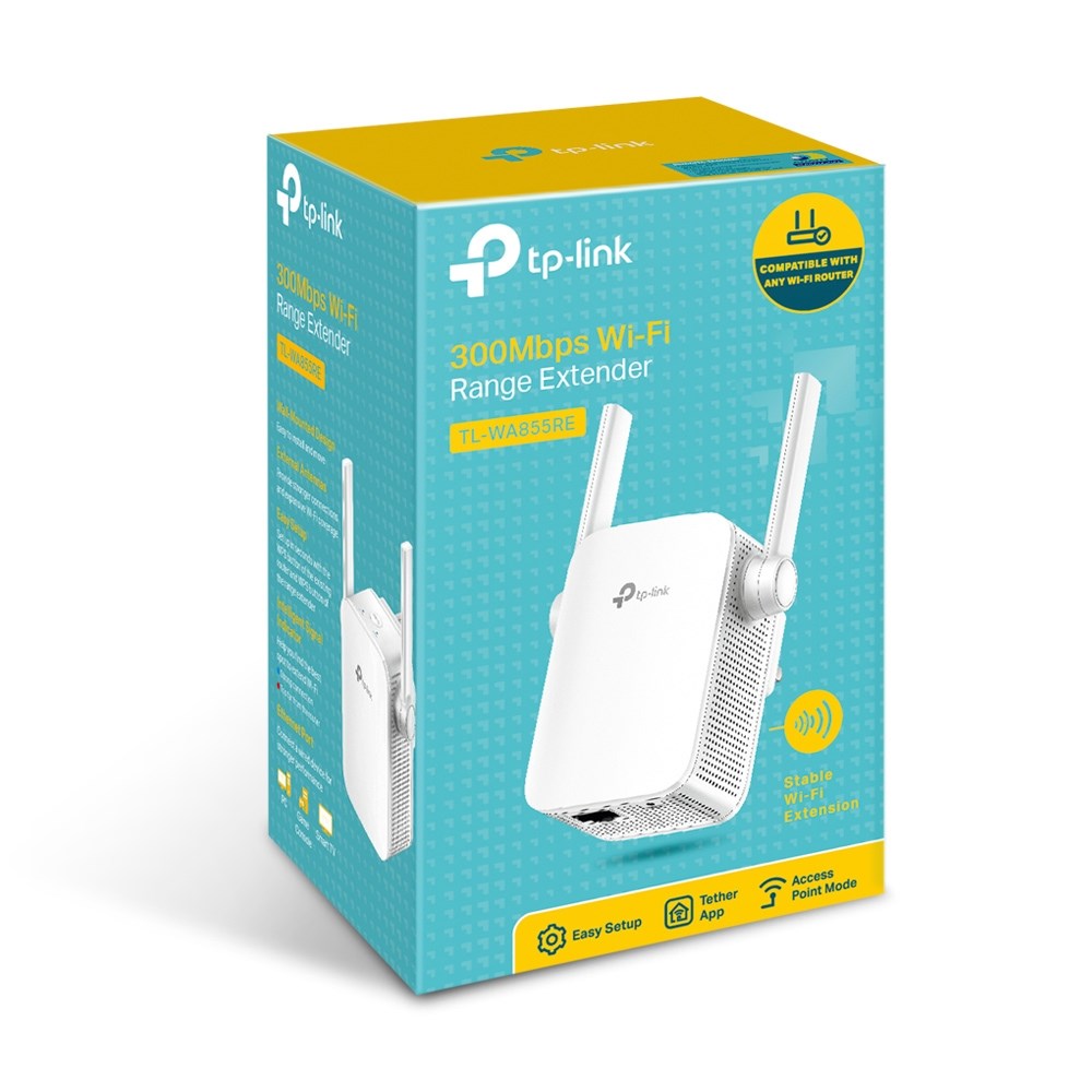 "Buy Online  TP-Link-TL-WA855RE 300Mbps Wi-Fi Range Extender Networking"