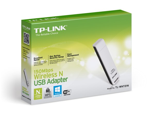 "Buy Online  TP-Link 150Mbps Wireless N USB Adapter-TL-WN721 Networking"