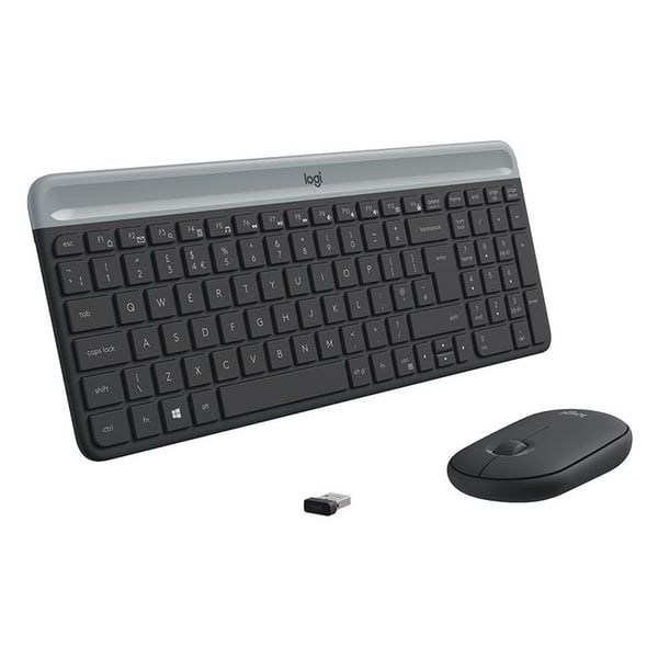"Buy Online  Logitech MK470 Wireless Keyboard and Mouse Combo Graphite-920-009204 Peripherals"