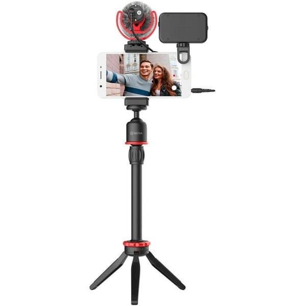 "Buy Online  Boya All in One Video Kit With Shotgun Microphone Black Peripherals"