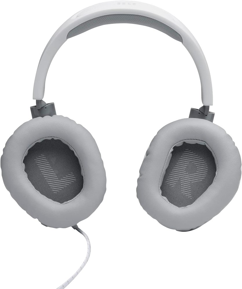 "Buy Online  JBL QUANTUM100WHT Wired Over Ear Headphones White Recorders"