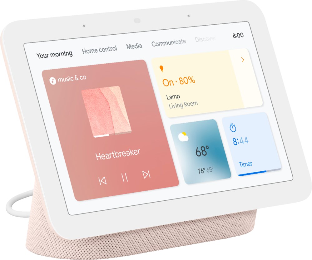 "Buy Online  Google Nest Hub 7 inch Smart Display With Google Assistant -2nd Gen- Sand-GA02307-US Home Appliances"