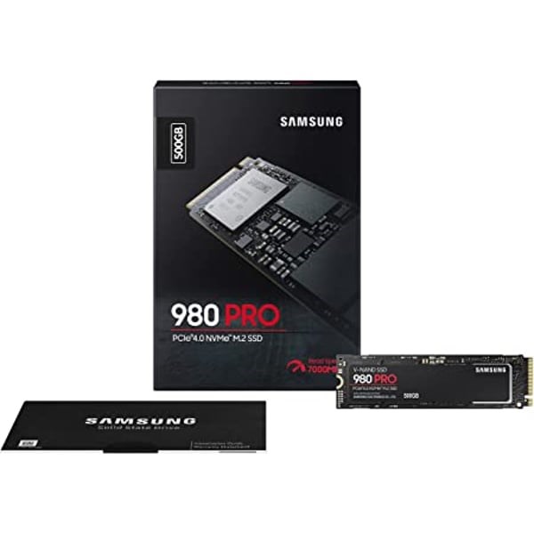 "Buy Online  Samsung 500 GB 980 PRO NVMe M.2 SSD PCIe Gen 4.0 x4 NVMe 1.3c MZ V8P500BW Peripherals"