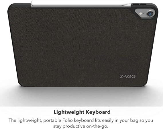 "Buy Online  Zagg Folio Keyboard - Backlit Tablet Keyboard And Case - Made For Ipad Pro 11 Inches (2018) - Black-?103002357 Peripherals"