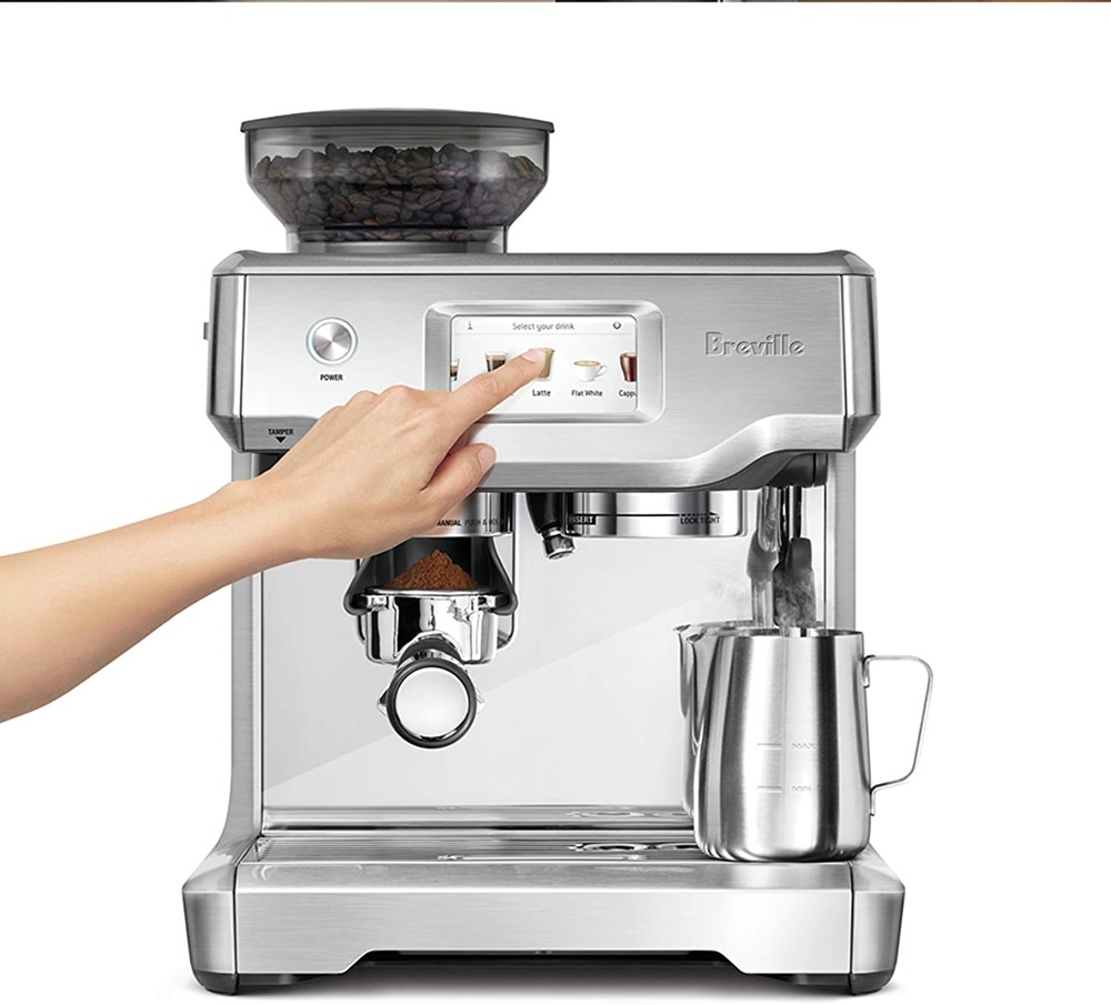 "Buy Online  Breville BES880BSS Barista Touch Espresso Machine I Brushed Stainless Steel Home Appliances"