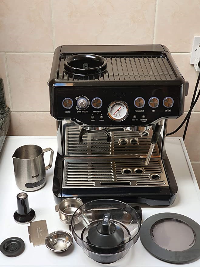 "Buy Online  Breville Barista Express Espresso Machine - Espresso And Coffee Maker I Bean To Cup Coffee Machine I BES875BKS I Black Sesame"