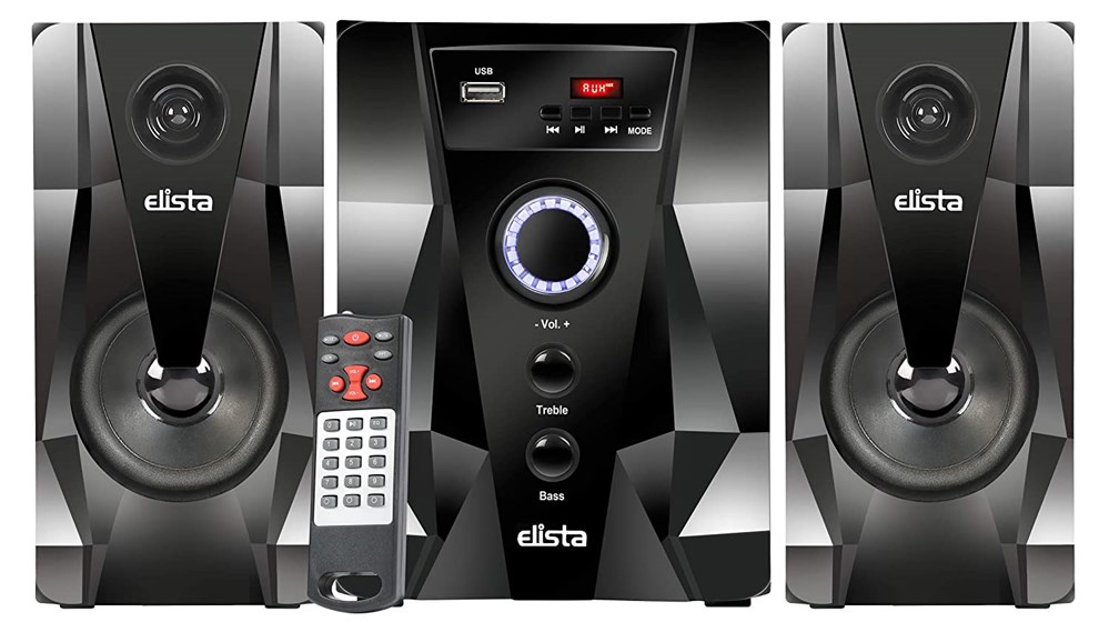 "Buy Online  Elista M/M Speaker Diamond 4.1 AUTFB IBlack & Brown Audio and Video"