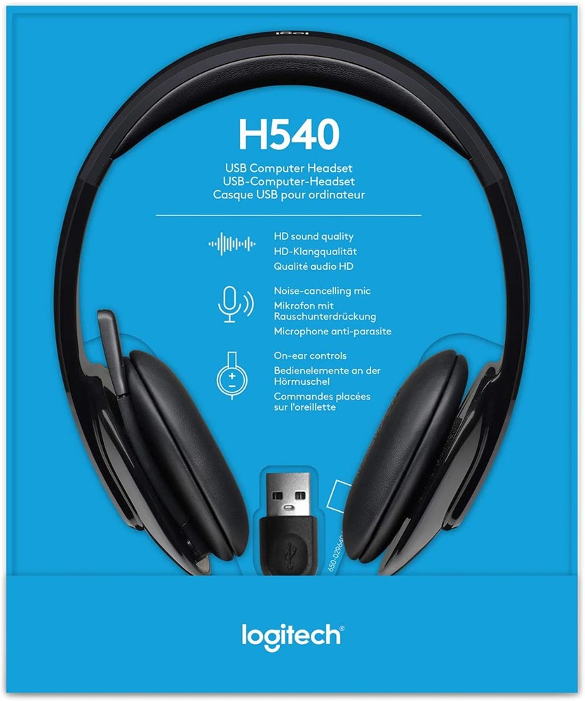"Buy  Logitech HEADSET H540 USB BLACK Peripherals  Online"