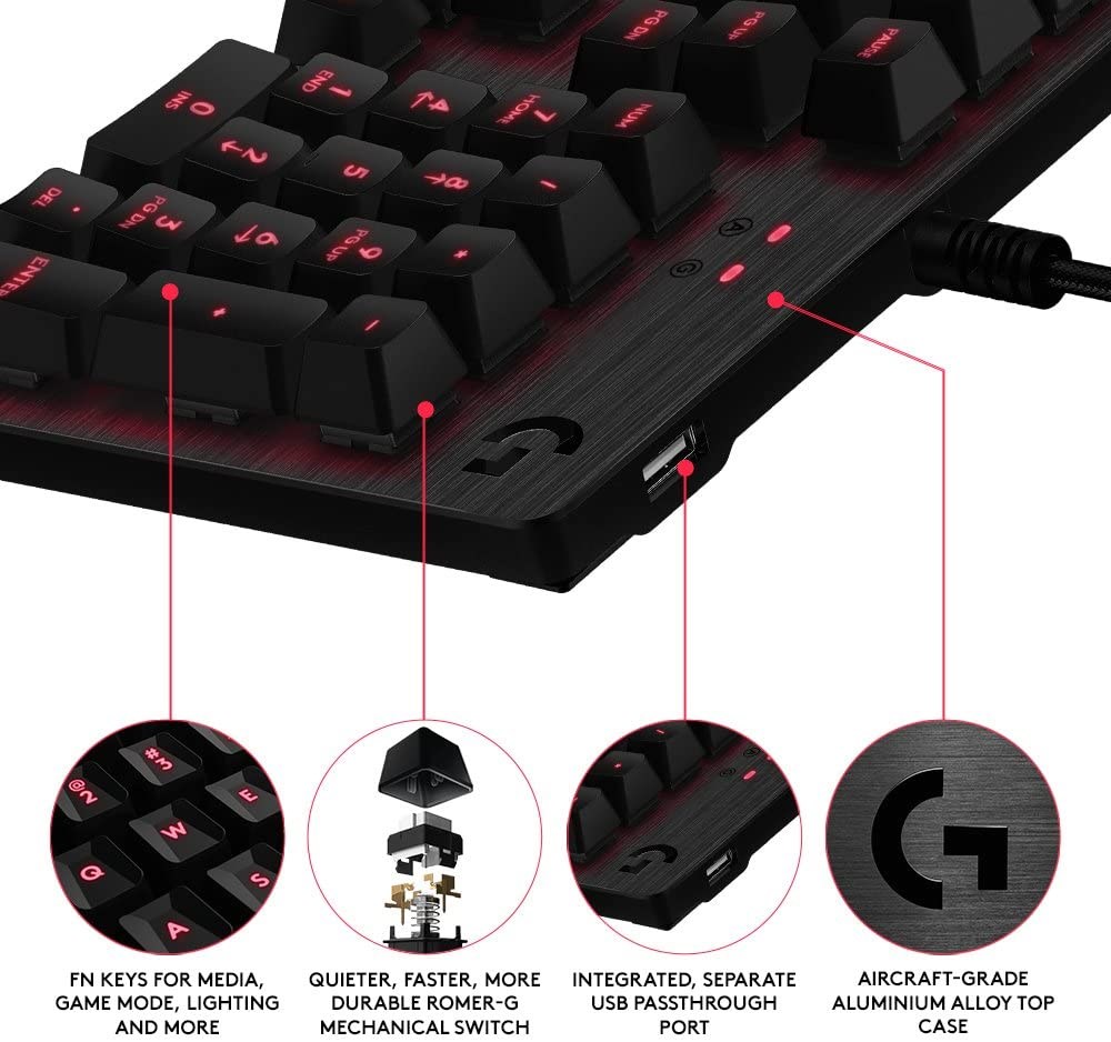 "Buy Online  Logitech GAMING KEYBOARD G413 CARBON Gaming Accessories"