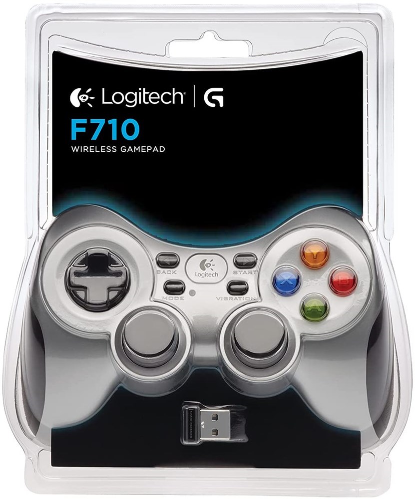 "Buy Online  Logitech GAMEPAD F710 RF SILVER Gaming Accessories"