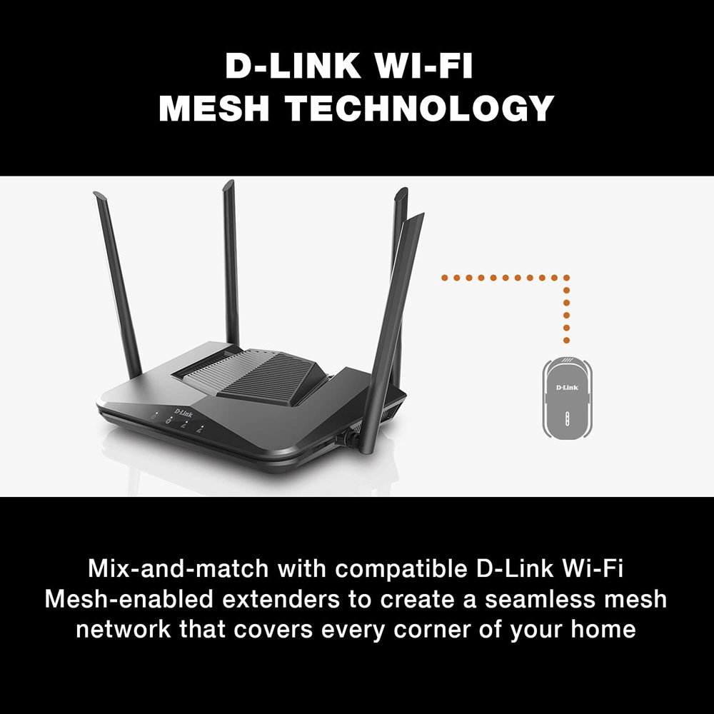 "Buy Online  D-Link WiFi 6 Router AX3200 MU-MIMO Voice Control Dual Band Wireless Router Networking"