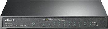 TP-Link TL-SG1210MPE | 8 Port Gigabit PoE Switch | Easy Smart Managed | 8 PoE+ Ports @123W| w/ 2 Uplink Gigabit Ports + 1 Combo SFP Slot | 3 Year Manufacturer Warranty | QoS| Vlan| IGMP & LAG