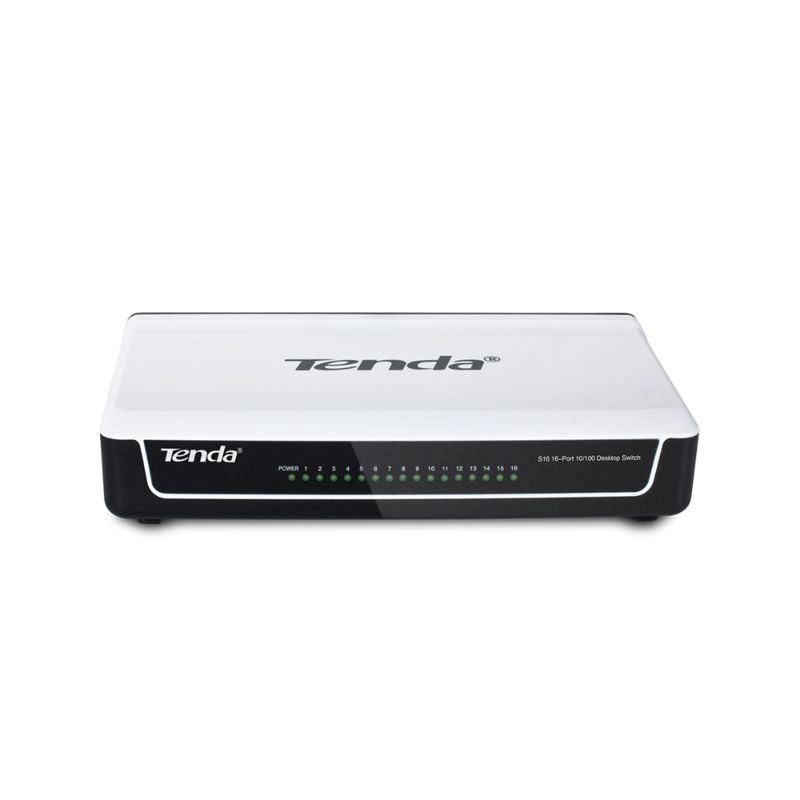 "Buy Online  Tenda 16-port 10/100M  Fast Ethernet Desktop Switch  S16 Networking"