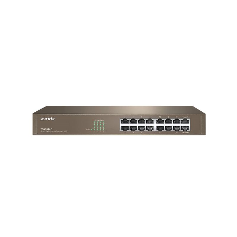 "Buy Online  Tenda 16-port Gigabit Ethernet Desktop/Rackmount Switch  TEG1016D Networking"