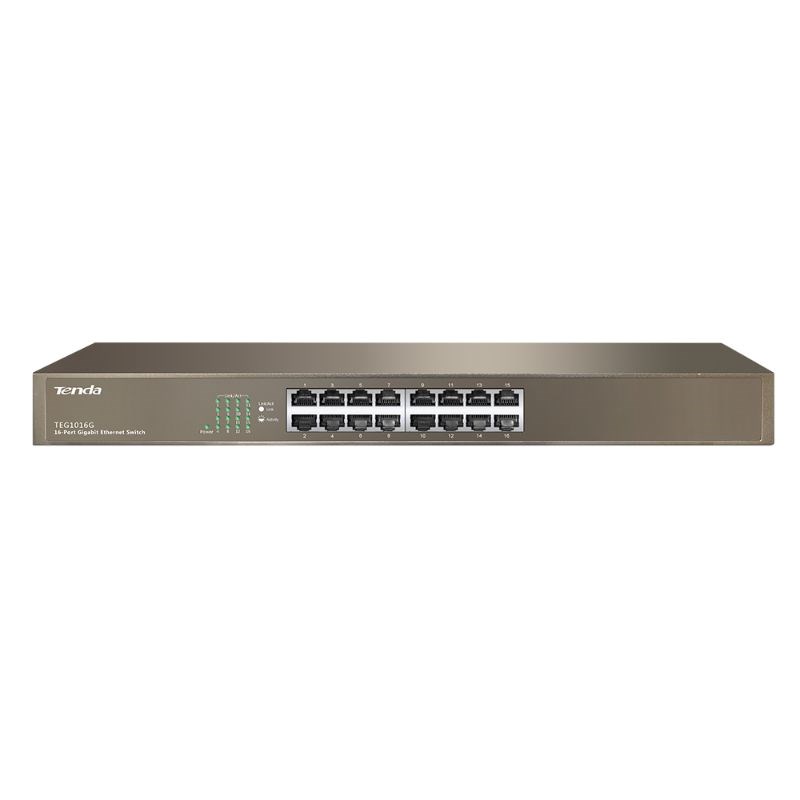 "Buy Online  Tenda 16-port Gigabit Ethernet Rackmount Switch  TEG1016G V8.0 Networking"