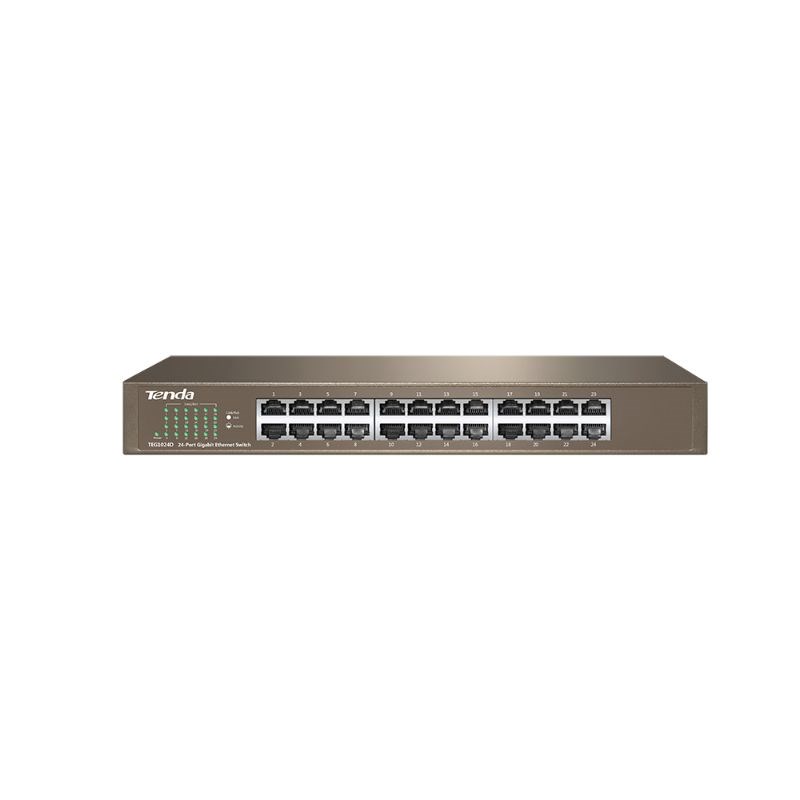 "Buy Online  Tenda 24-port Gigabit Ethernet Desktop/Rackmount Switch  TEG1024D Networking"