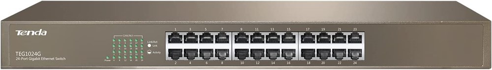 "Buy Online  Tenda 26-port 10/100M Ethernet Desktop Switch  TEG1024F Networking"