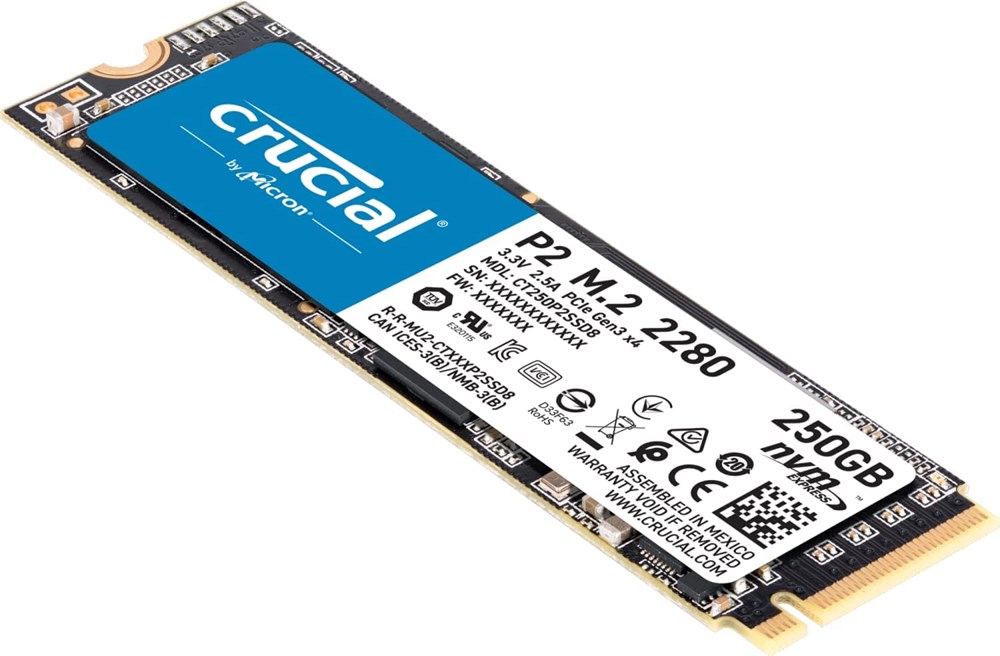 "Buy Online  Crucial P2 250GB 3D Nand Nvme Pcie M.2 Ssd Up To 2400Mb/S - Ct250P2Ssd8 Peripherals"