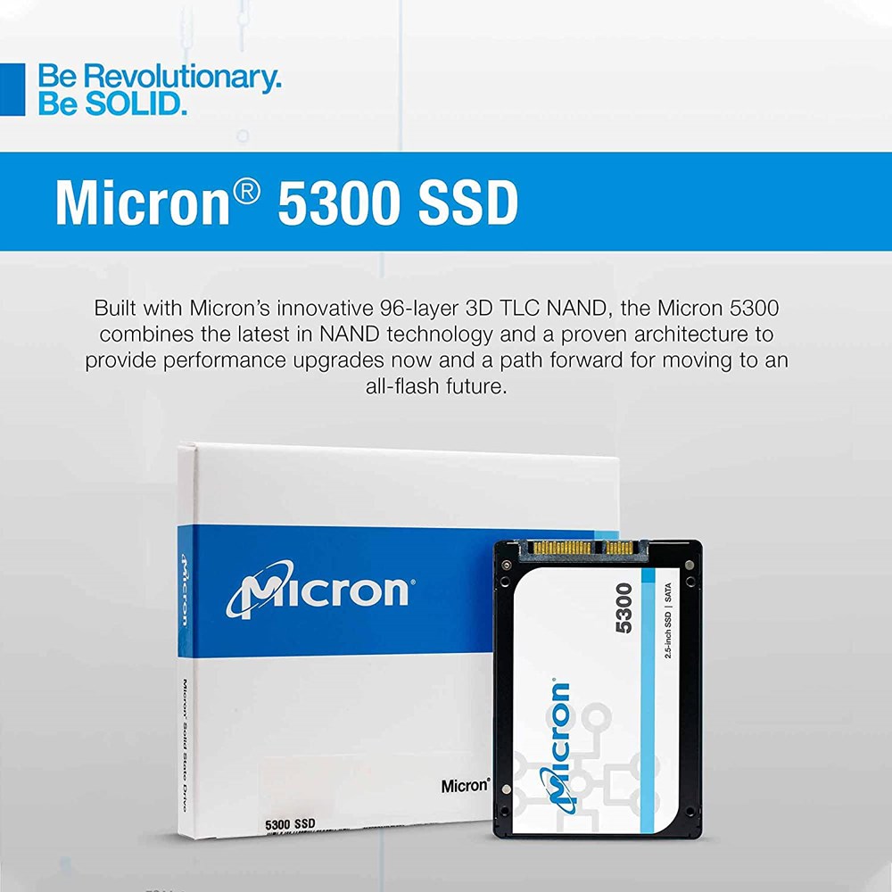 "Buy Online  Micron 5300 MAX 960GB SATA 2.5 Inch (7mm) Non-SED Enterprise SSD [Single Pack] Peripherals"