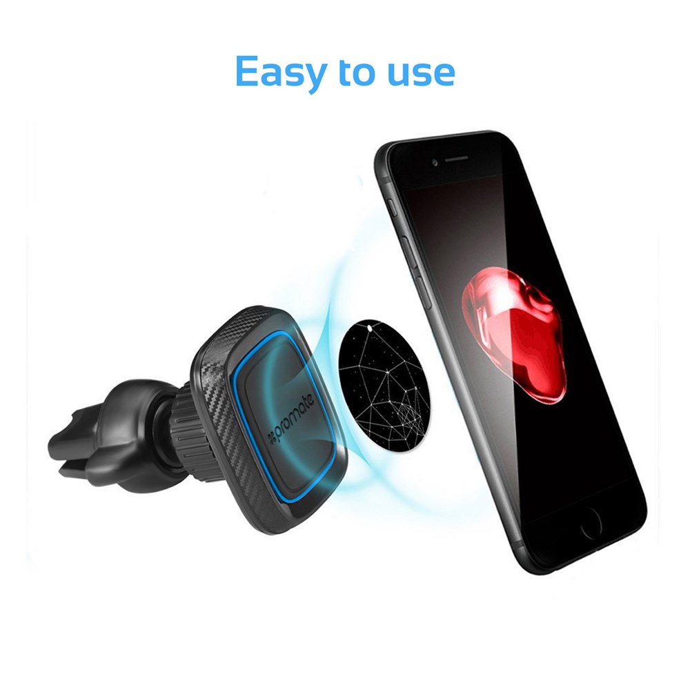"Buy Online  Promate Air Vent Phone HolderI 360 Degree Rotation Air Vent Magnetic Cell Phone Car Cradle Mount Holder with Strong Grip and Anti-Slip Surface for iPhone XI Samsung S9I S9+I OnePlus 5TI AirGrip-1 Blue Mobile Accessories"