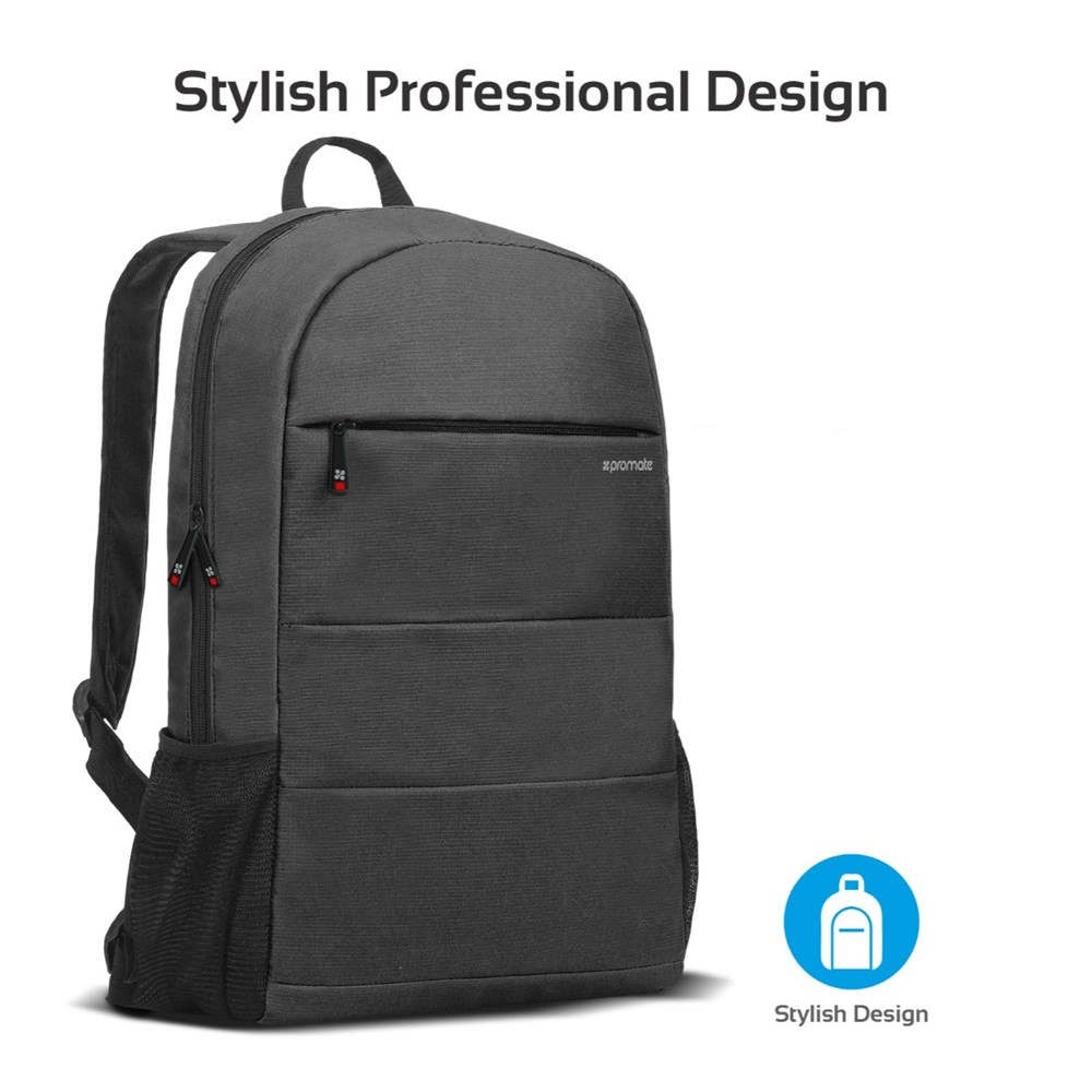 "Buy Online  Promate Travel Laptop BackpackI Lightweight Water-Resistant Computer Bag Black Accessories"